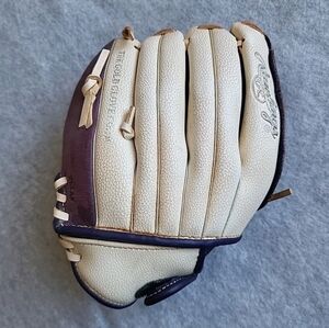 Rawlings Fastpitch Left Baseball Glove Womens 11.5 Leather Zero Shock FP115PURW